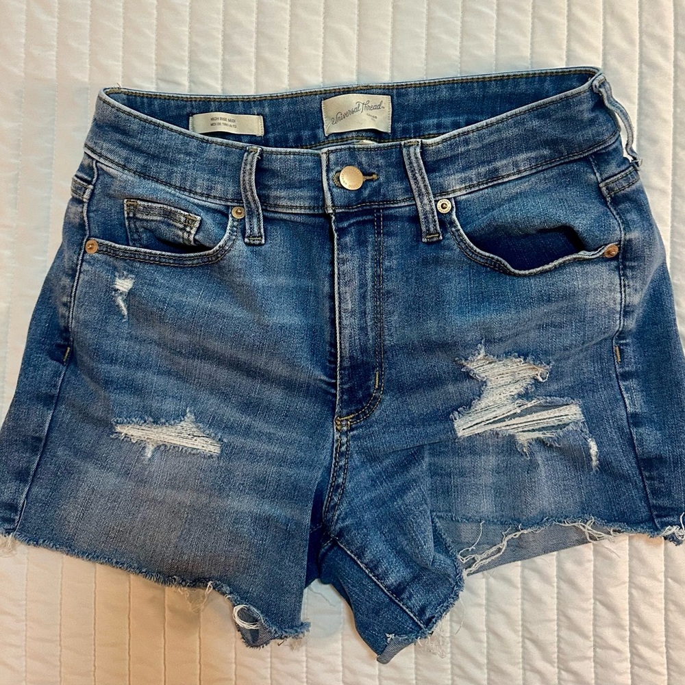 Universal Thread Distressed Blue Jean Shorts